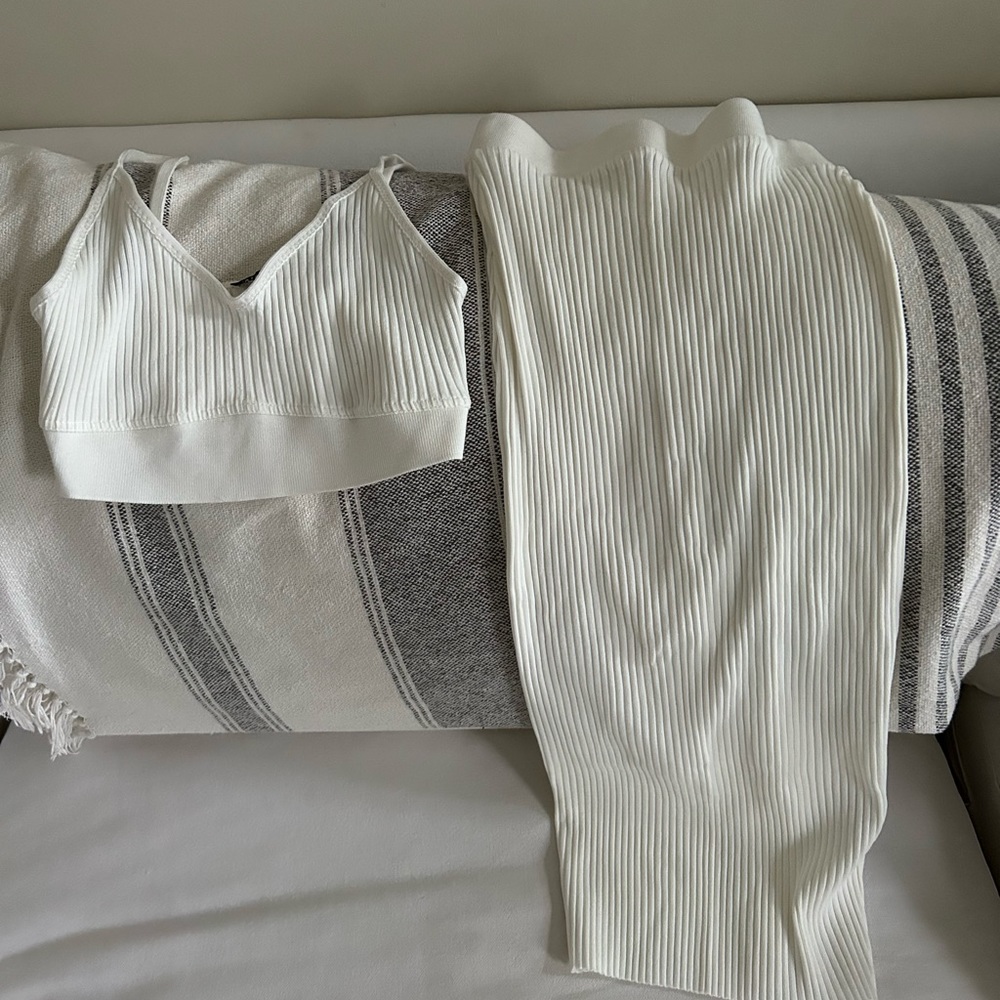 Zara sweater skirt tank set. Size medium.
